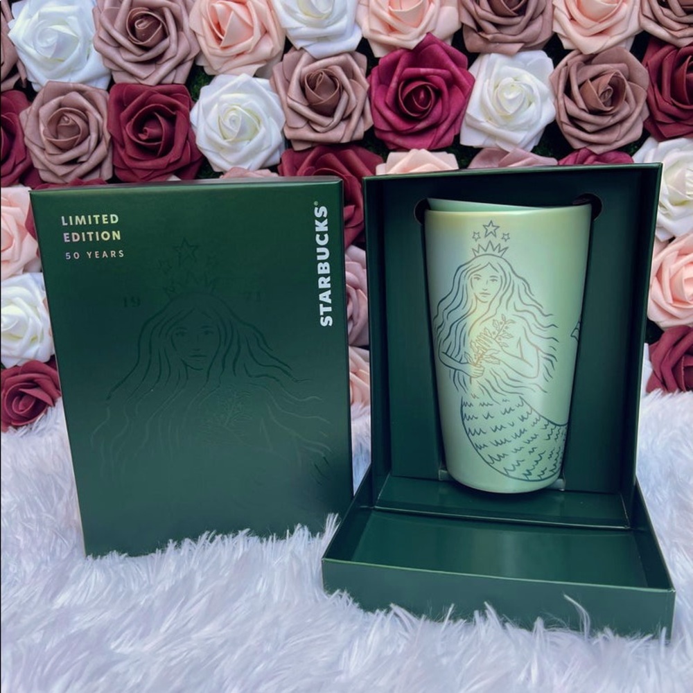 HP ✨Starbucks 50th Anniversary Mermaid Ceramic Tumbler